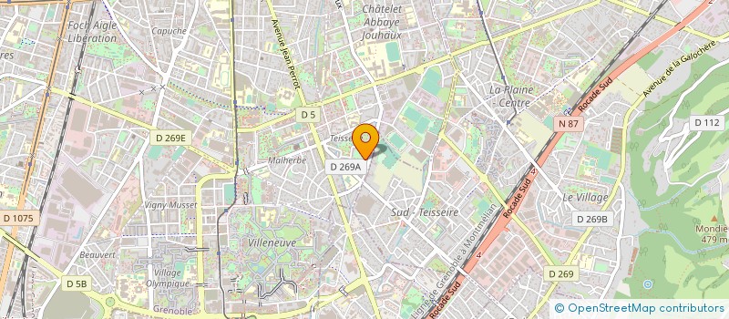 localisation de l'entreprise A2B RESEAUX à GRENOBLE