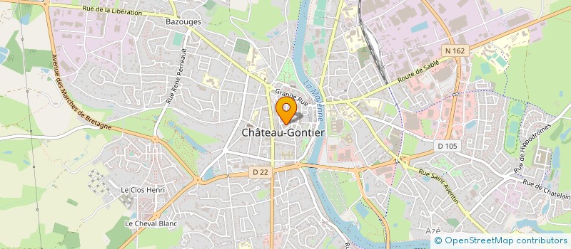 localisation de l'entreprise A2B SECURITE  CHATEAU-GONTIER-SUR-MAYENNE