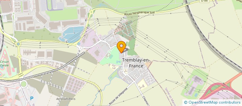 localisation de l'entreprise A2B TRANSPORTS à TREMBLAY-EN-FRANCE