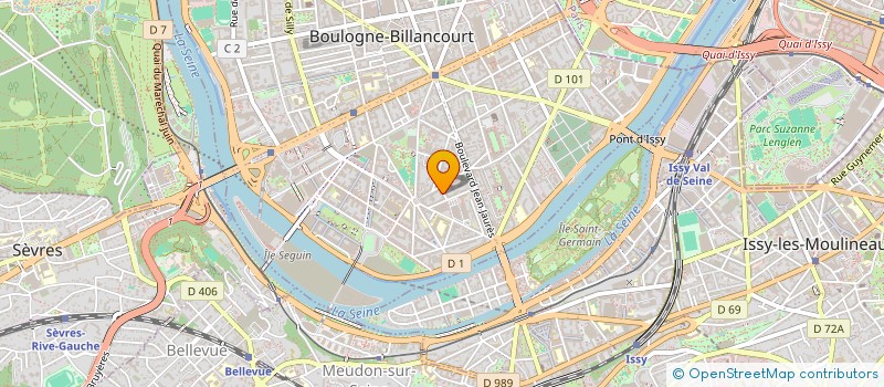 localisation de l'entreprise A2B3 à BOULOGNE-BILLANCOURT