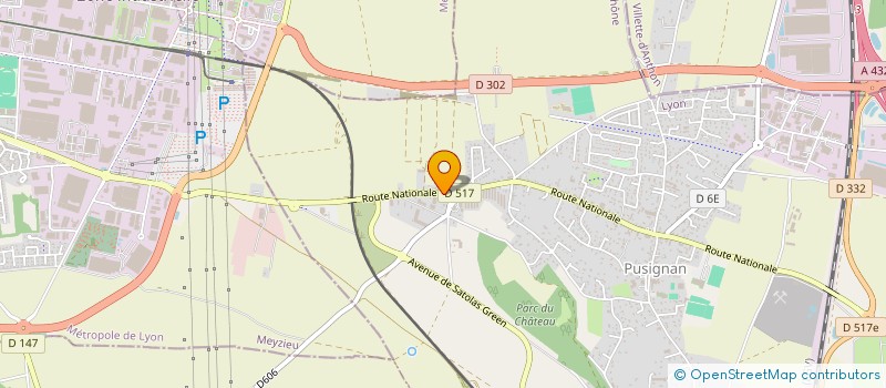 localisation de l'entreprise A2BC  PUSIGNAN