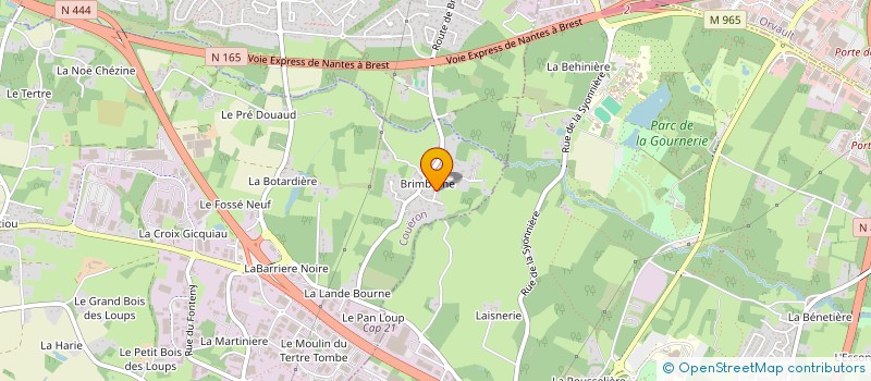 localisation de l'entreprise A2BL  COUERON