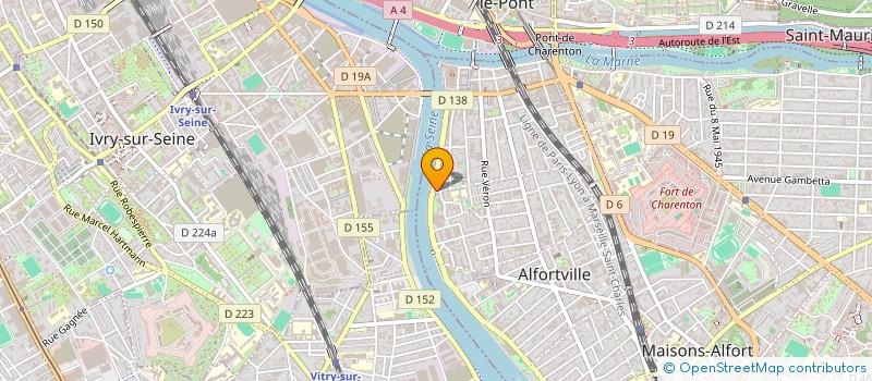 localisation de l'entreprise A2BM à ALFORTVILLE