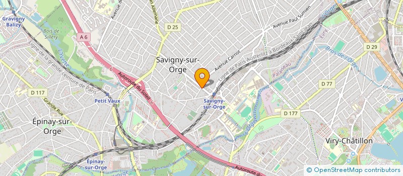 localisation de l'entreprise A2BN à SAVIGNY-SUR-ORGE
