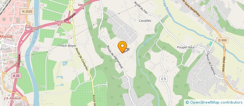 localisation de l'entreprise A2BVA  MONTAUBAN