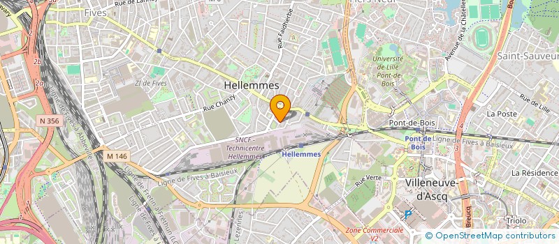 localisation de l'entreprise A2C  LILLE