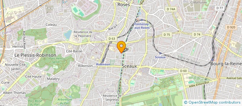 localisation de l'entreprise A2C à SCEAUX