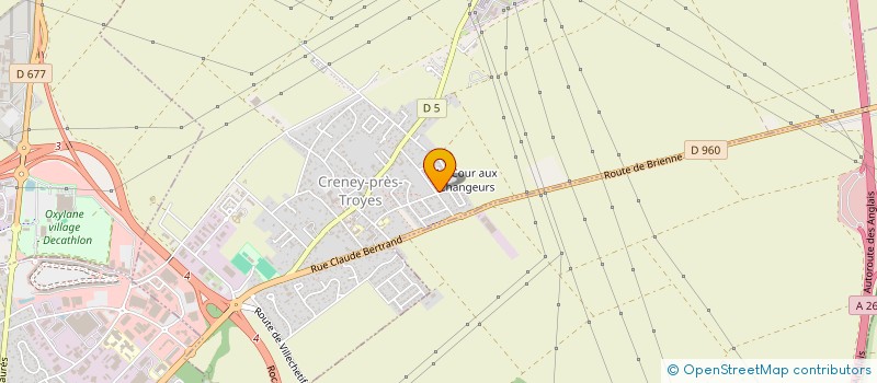 localisation de l'entreprise A2C à CRENEY-PRES-TROYES