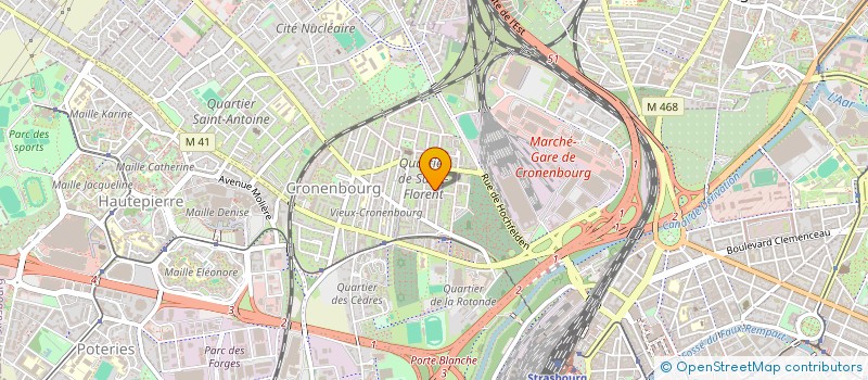 localisation de l'entreprise A2C  STRASBOURG