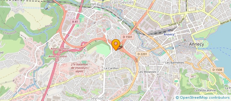 localisation de l'entreprise A2C à ANNECY
