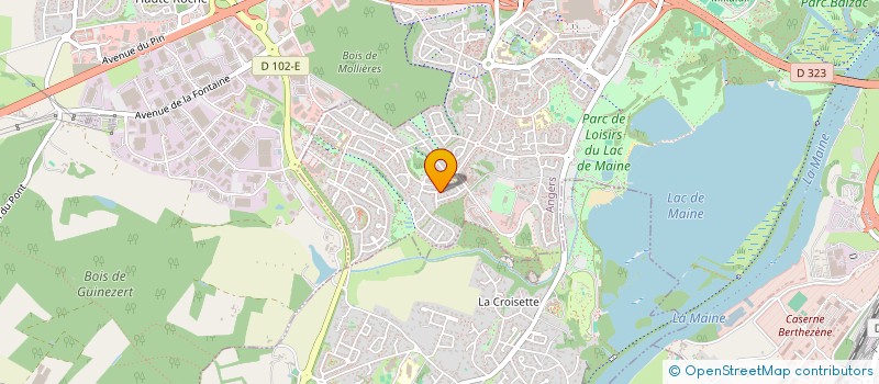 localisation de l'entreprise A2C  ANGERS