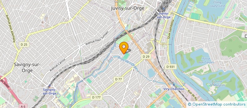 localisation de l'entreprise A2C CONSEIL & COMPTABILITE  VIRY-CHATILLON