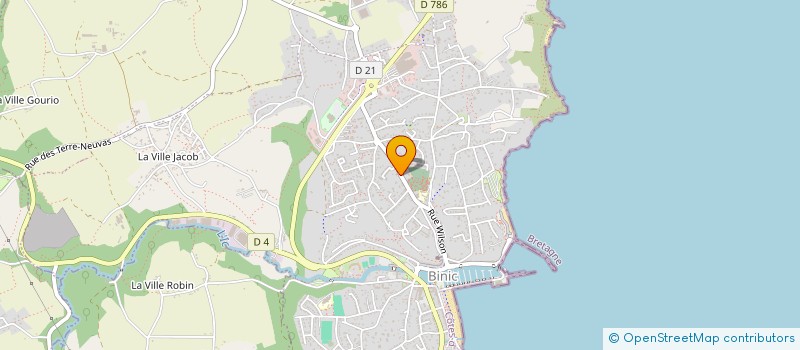 localisation de l'entreprise A2C EDITIONS  BINIC-ETABLES-SUR-MER