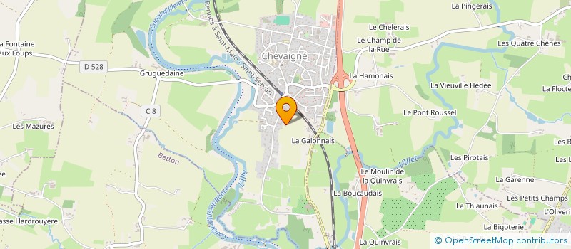 localisation de l'entreprise A2C EXPERTISES  CHEVAIGNE