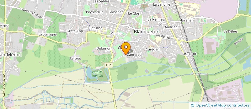 localisation de l'entreprise A2C FORMATION à BLANQUEFORT