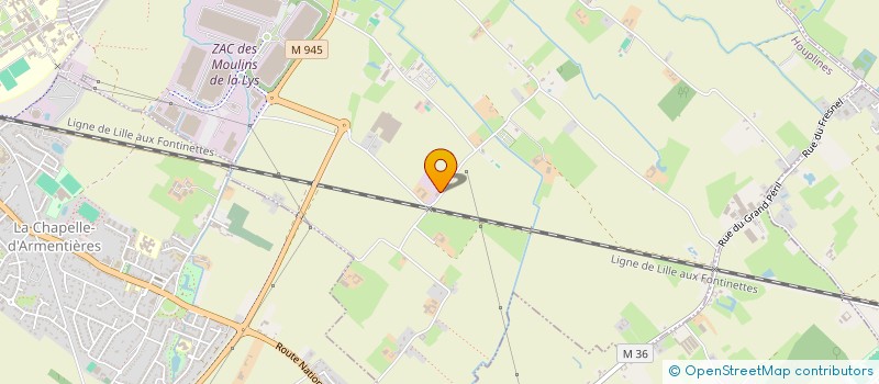 localisation de l'entreprise A2C INVEST  HOUPLINES