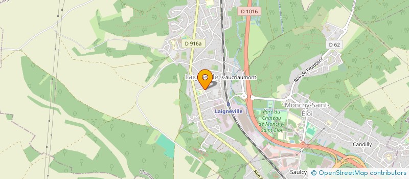 localisation de l'entreprise A2C - MAITRISE D'OEUVRE à LAIGNEVILLE
