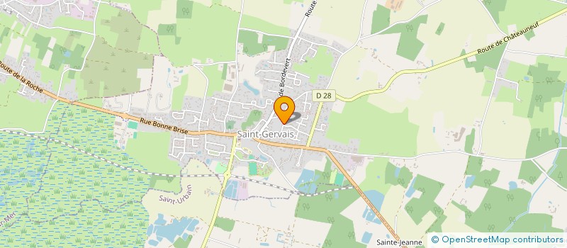 localisation de l'entreprise A2C MARTEL  SAINT-GERVAIS