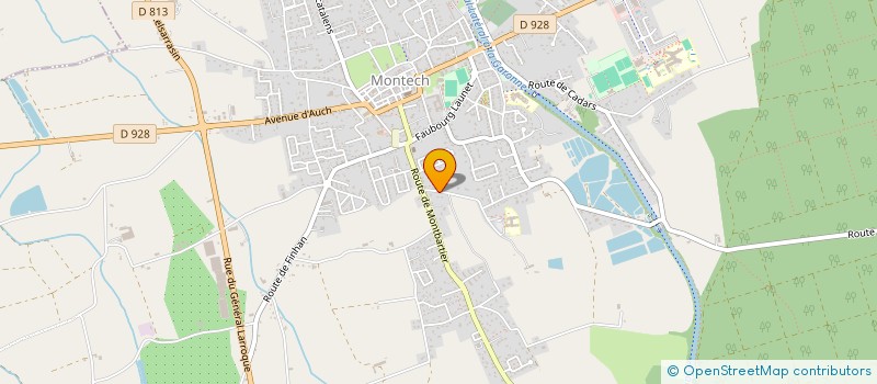 localisation de l'entreprise A2C MUGUET  MONTECH