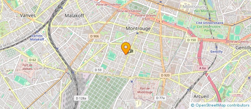 localisation de l'entreprise A2C PARIS BUREAUX  MONTROUGE
