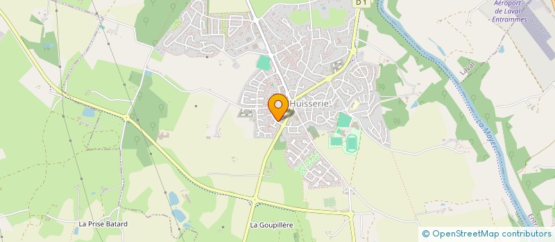 localisation de l'entreprise A2C TAXIS  L'HUISSERIE