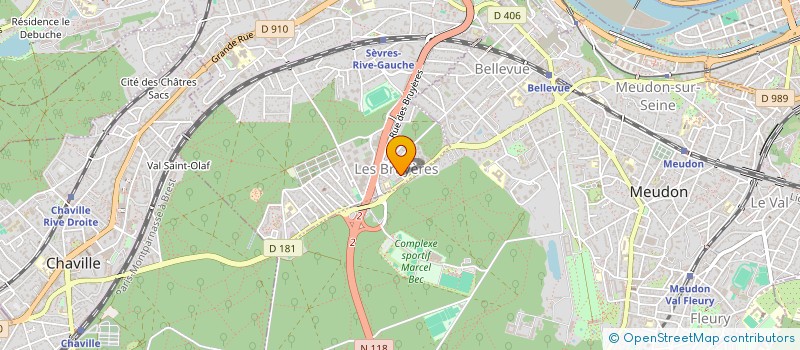localisation de l'entreprise A2C2E à SEVRES