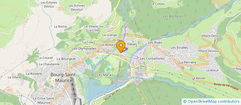 localisation de l'entreprise A2C2M  BOURG-SAINT-MAURICE