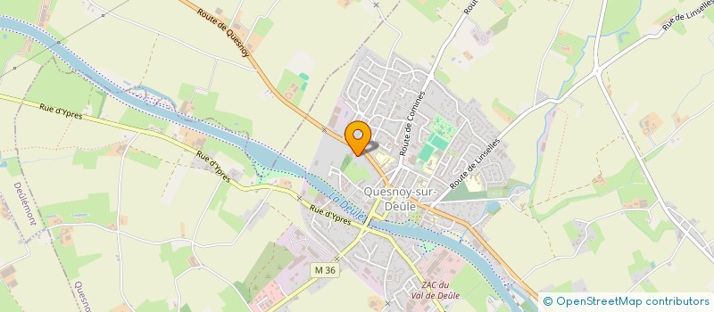 localisation de l'entreprise A2CF  DEULEMONT