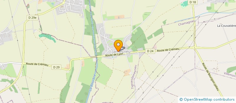 localisation de l'entreprise A2CH IMMO  TIGNIEU-JAMEYZIEU