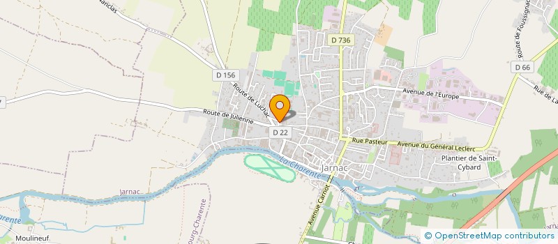 localisation de l'entreprise A2CM INVEST à JARNAC