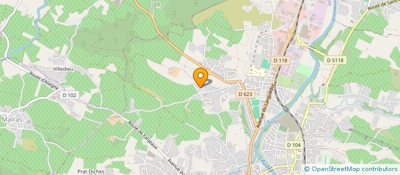 localisation de l'entreprise A2CONSTRUCTION à LIMOUX