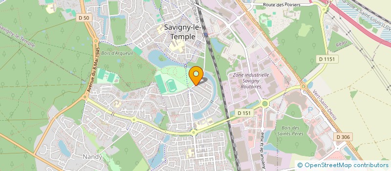 localisation de l'entreprise A2CORPGROUP  SAVIGNY-LE-TEMPLE