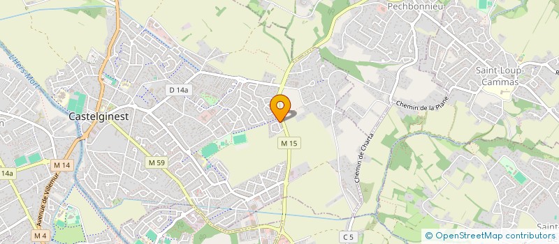 localisation de l'entreprise A2CS  CASTELGINEST