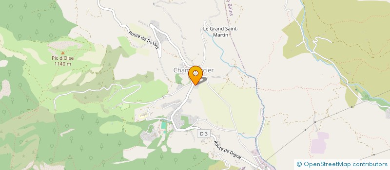 localisation de l'entreprise A2CSE  CHAMPTERCIER