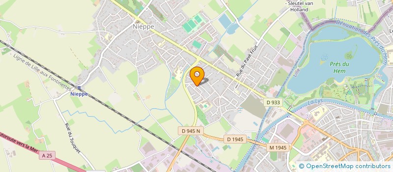 localisation de l'entreprise A2D  NIEPPE