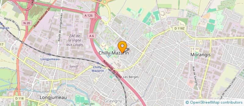 localisation de l'entreprise A2D  CHILLY-MAZARIN