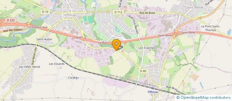 localisation de l'entreprise A2D ARMORIQUE  YFFINIAC