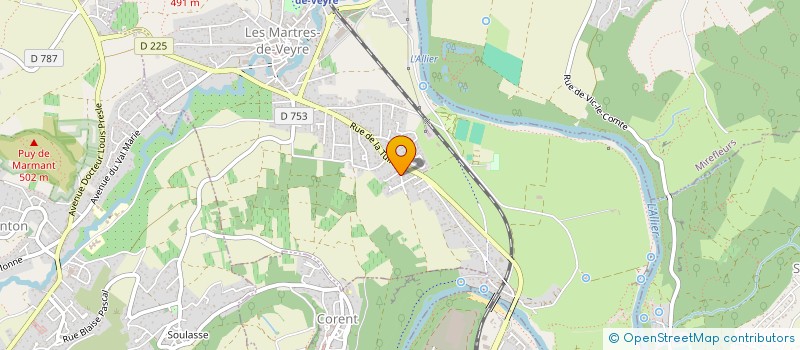 localisation de l'entreprise A2D FINANCES  LES MARTRES-DE-VEYRE