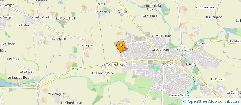 localisation de l'entreprise A2D IMMO  GEVEZE