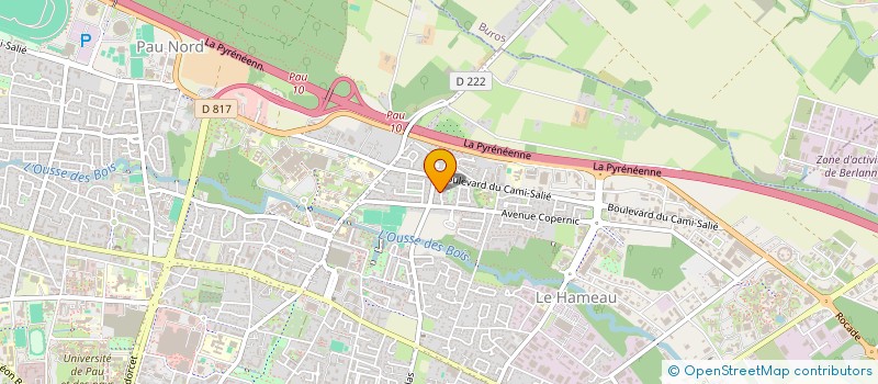 localisation de l'entreprise A2D RESEAUX à PAU