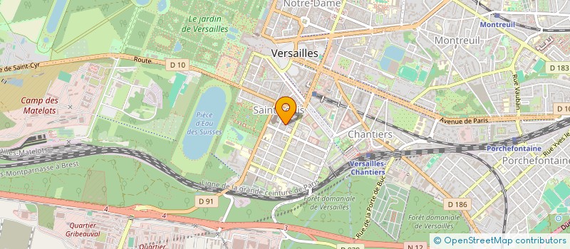 localisation de l'entreprise A2D2 à VERSAILLES