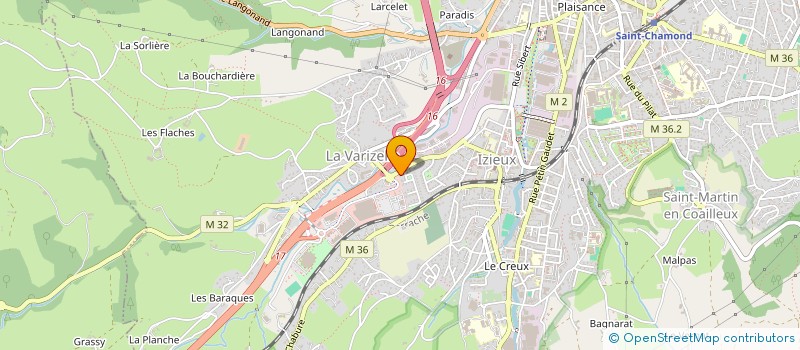 localisation de l'entreprise A2DA  SAINT-CHAMOND