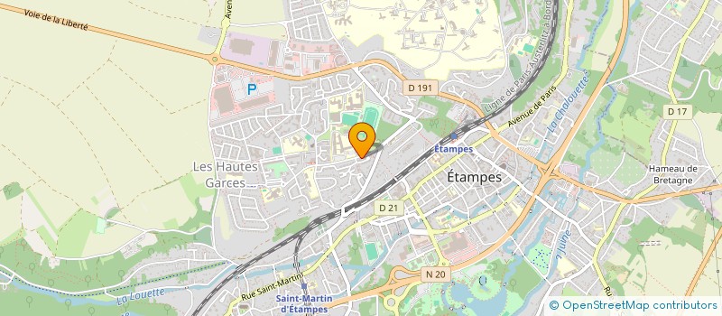 localisation de l'entreprise A2DF à ETAMPES