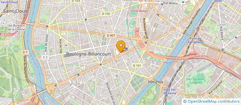 localisation de l'entreprise A2DV à BOULOGNE-BILLANCOURT