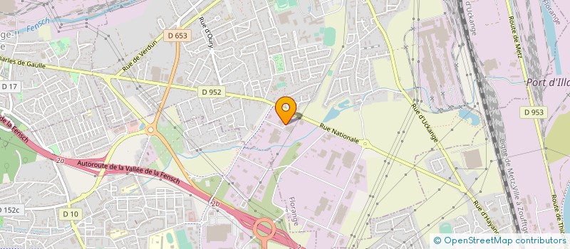 localisation de l'entreprise A2DV NUMERIQUE à FLORANGE