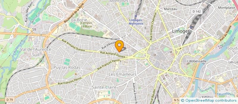 localisation de l'entreprise A2E à LIMOGES
