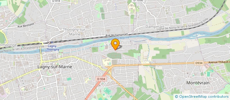 localisation de l'entreprise A2E  LAGNY-SUR-MARNE