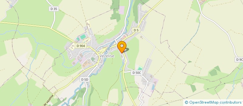 localisation de l'entreprise A2E  VEZELISE