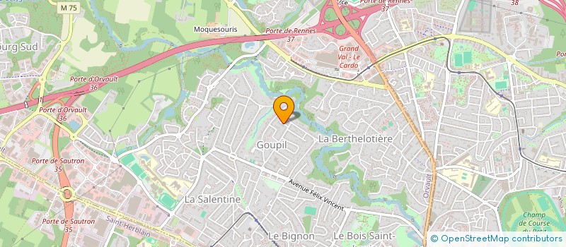 localisation de l'entreprise A2E à ORVAULT