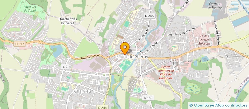 localisation de l'entreprise A2E  PONT-DE-CHERUY